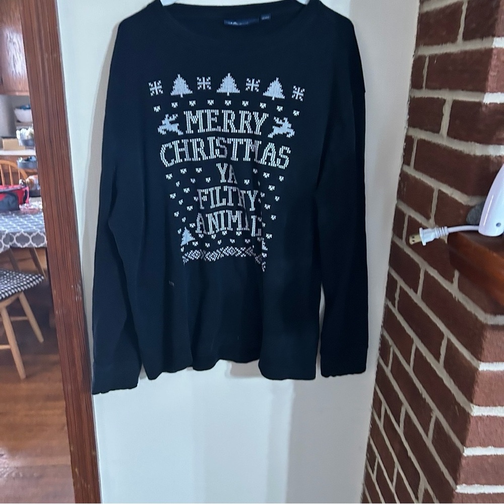 John Ashford Size XXL Home Alone Black Long Sleeve Tee
